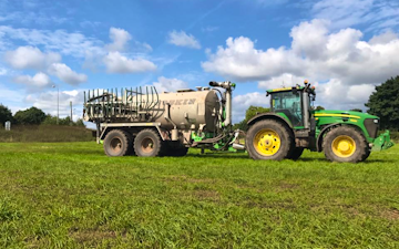 T&b agricultural contractors ltd with Slurry spreader/injector at United Kingdom