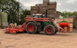Russell price farm services with Drill at Castle Frome