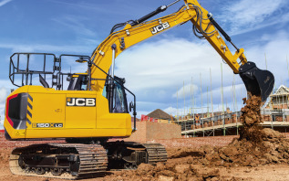 Lamyman grange contractors with Excavator at Digby