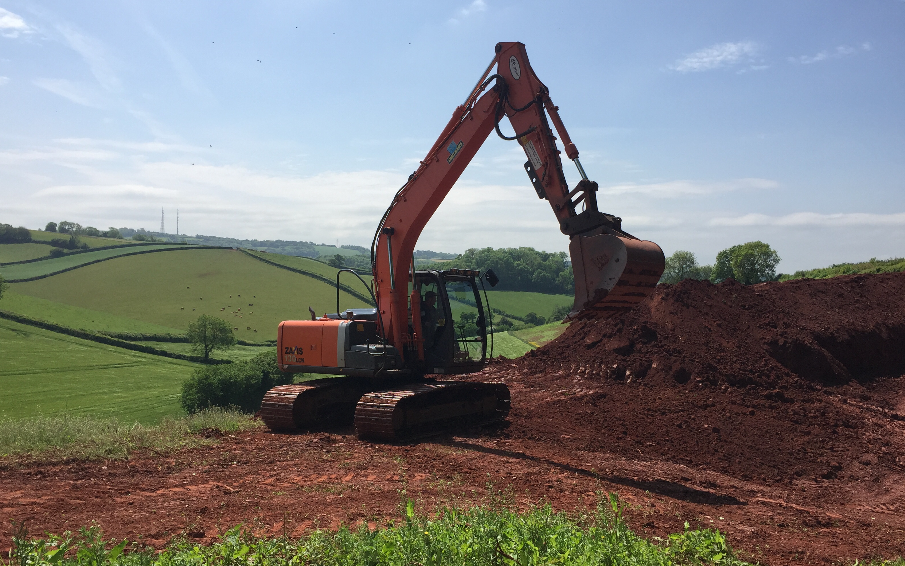 Wildwoods contractors with Excavator at United Kingdom
