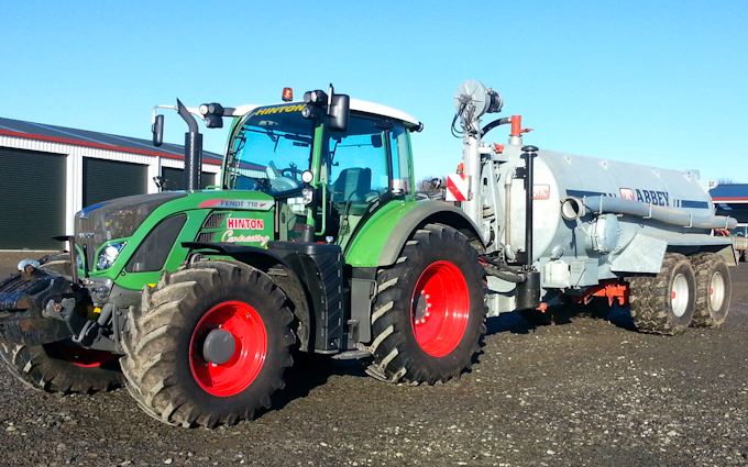 Hinton contracting ltd with Slurry spreader/injector at Stratford