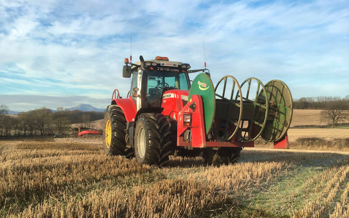 Hamilton contracting services with Slurry spreader/injector at Stonehouse