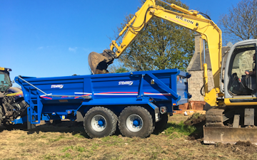 Wilson contractors with Dumper at United Kingdom