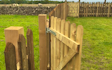 M j brandrick fencing  with Fencing at Abbots Bromley