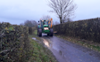 D j lloyd contracting  with Hedge cutter at Vowchurch