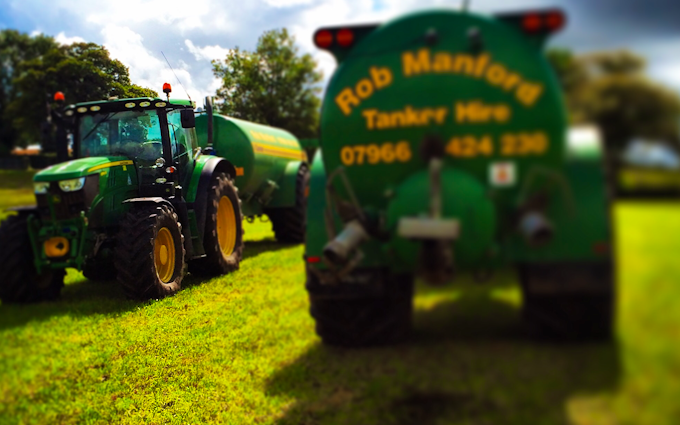 Manford farm contractors  with Slurry spreader/injector at Oswestry