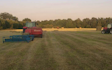 K.smith field services  with Small square baler at Finchampstead