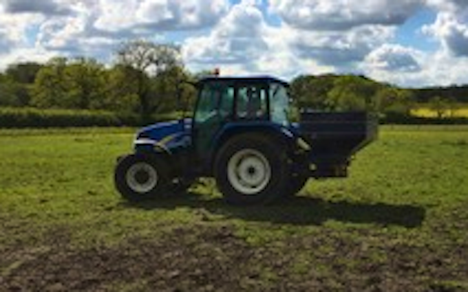 Bradley goss paddock & agri services with Fertiliser application at West Wickham