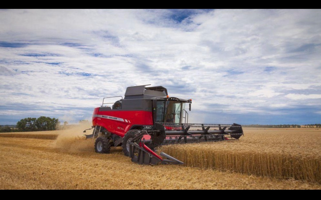 S/b agro med Mejetærskning ved Skørping