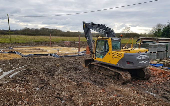 A&s eggleston with Excavator at United Kingdom