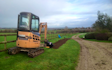 Hazell agricultural services with Mini digger at Souldern