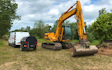J turner contracting with Excavator at Coningsby