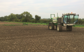 James knight farms with Self-propelled sprayer at United Kingdom