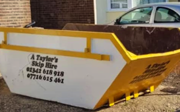 Taylors skip hire with Cleaning/Disinfection at Colman Way