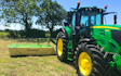 Edwards agricultural services  with Round baler at Chorley