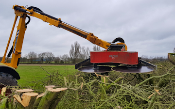 A&s eggleston with Hedge cutter at United Kingdom