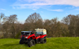 Little malvern farm paddock maintenance  with Tractor-mounted sprayer at Little Malvern