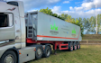 Larsen bioenergi med Lastbil ved Hørve