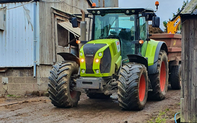 Kemp contractors  with Tractor 100-200 hp at Caerphilly