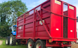 Scott walton contracting  with Silage/grain trailer at United Kingdom
