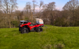 Little malvern farm paddock maintenance  with ATV sprayer at Little Malvern