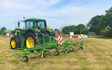 Edwards agricultural services  with Round baler at Chorley