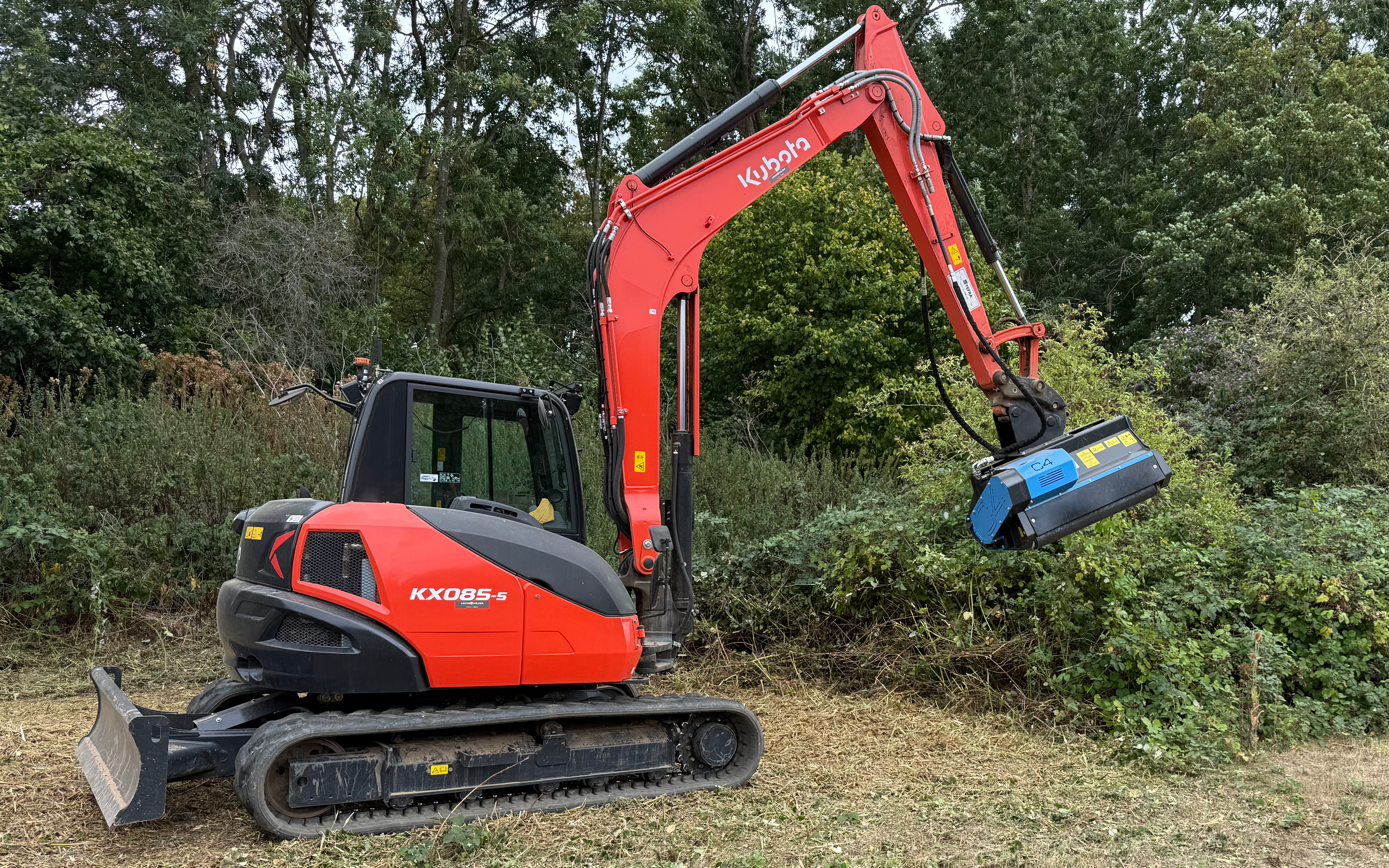 A c spires ltd  with Excavator at Hare Hatch