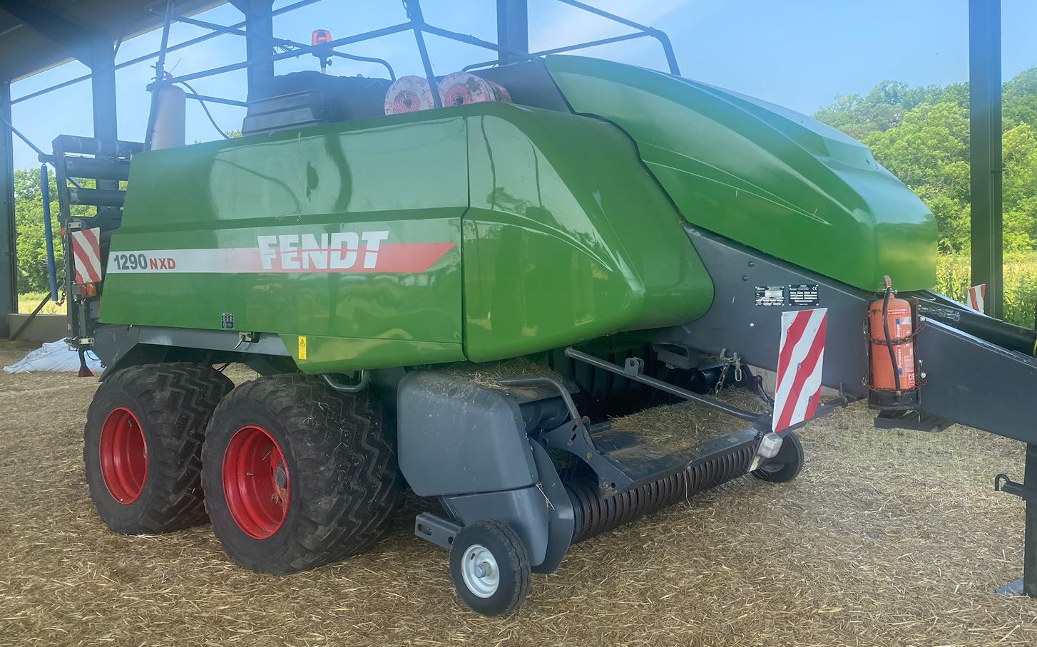 Kentford consulting ltd  with Large square baler at Kentford