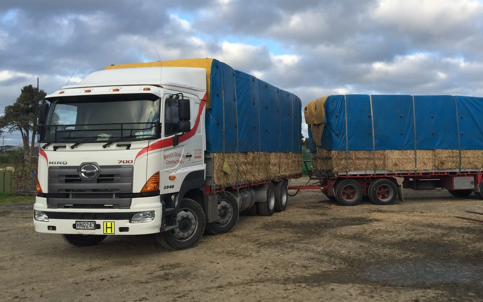 Bruce gordon contracting  with Truck at Marton