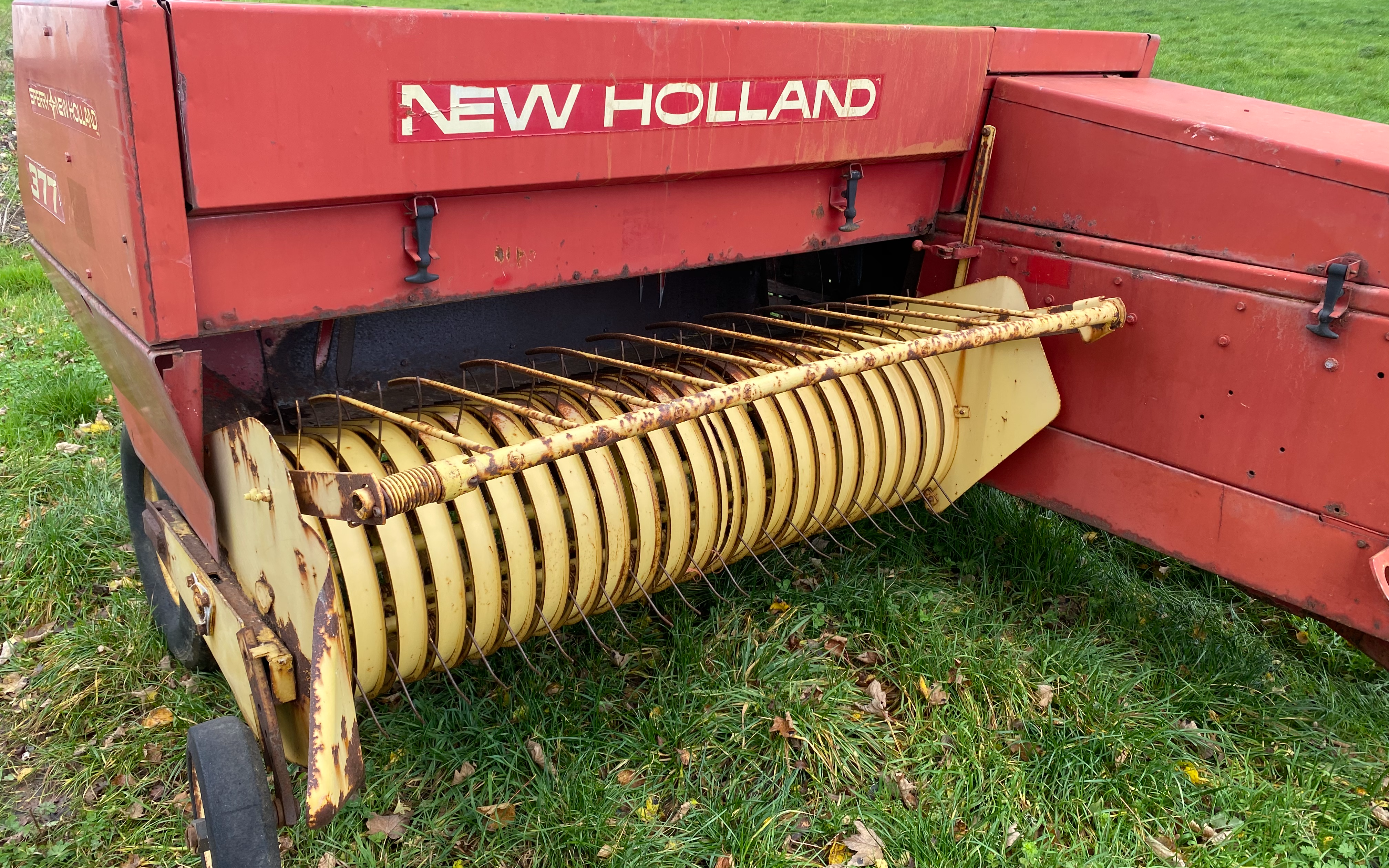 Spurline engineering ltd with Small square baler at Wylye
