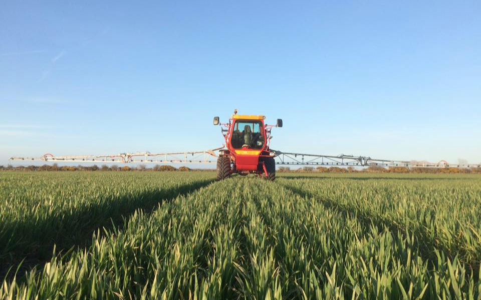 Jg & de hodgson  with Self-propelled sprayer at Kirkbride
