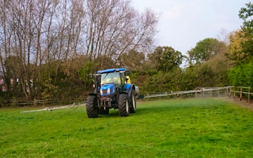 Greencrop forage & contracting with Tractor-mounted sprayer at Russet Way