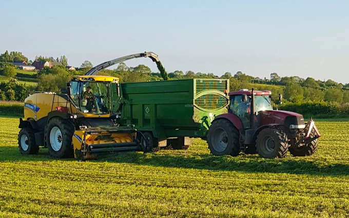 Abh agri with Forage harvester at Wymeswold