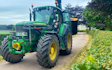 K.r.sharratt agricultural services  with Hedge cutter at Gnosall