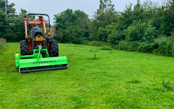 Sas land services  with Verge/flail Mower at Winkfield Row
