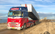 Spøttrup kran- & containerservice  med Lastbil ved Spøttrup
