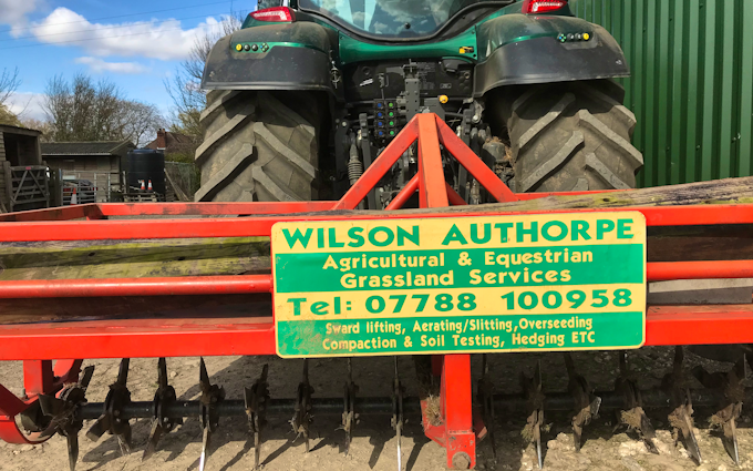 Wilson authorpe with Hedge cutter at Authorpe