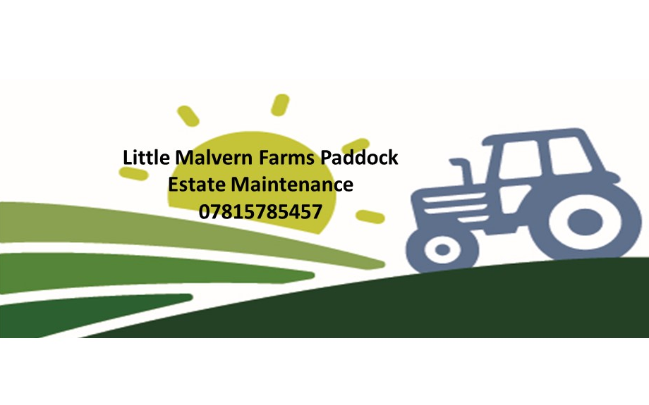 Little malvern farm paddock maintenance  with Hedge cutter at Little Malvern