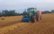 C r ellis contracting  with Round baler at Axminster