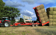Norfolk straw products ltd with Bale chaser at United Kingdom