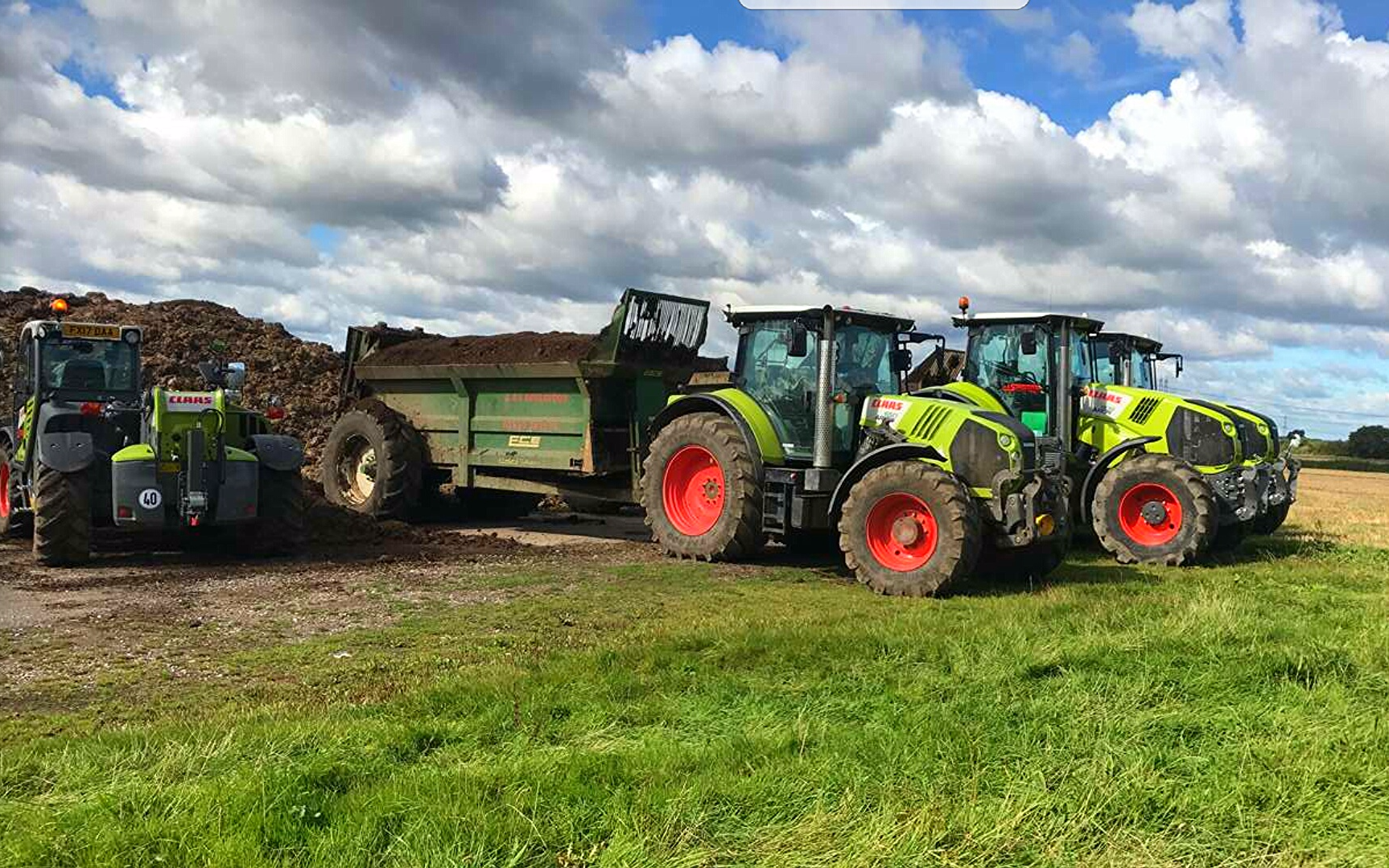 A&s eggleston with Manure/waste spreader at United Kingdom