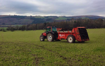 D.j. & a.e. williams machinery services with Manure/waste spreader at United Kingdom
