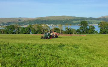 Euan r. drummond with Trailed sprayer at Dalry