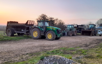 Green agricultural services ltd with Tractor 201-300 hp at Skidby
