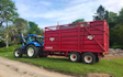 Scott walton contracting  with Silage/grain trailer at United Kingdom