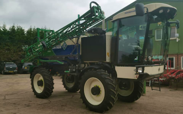 Russell price farm services with Self-propelled sprayer at Castle Frome