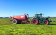 Bleeker ag services with Slurry spreader/injector at Otaio