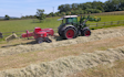 Peascliff contracting  with Small square baler at Barkston