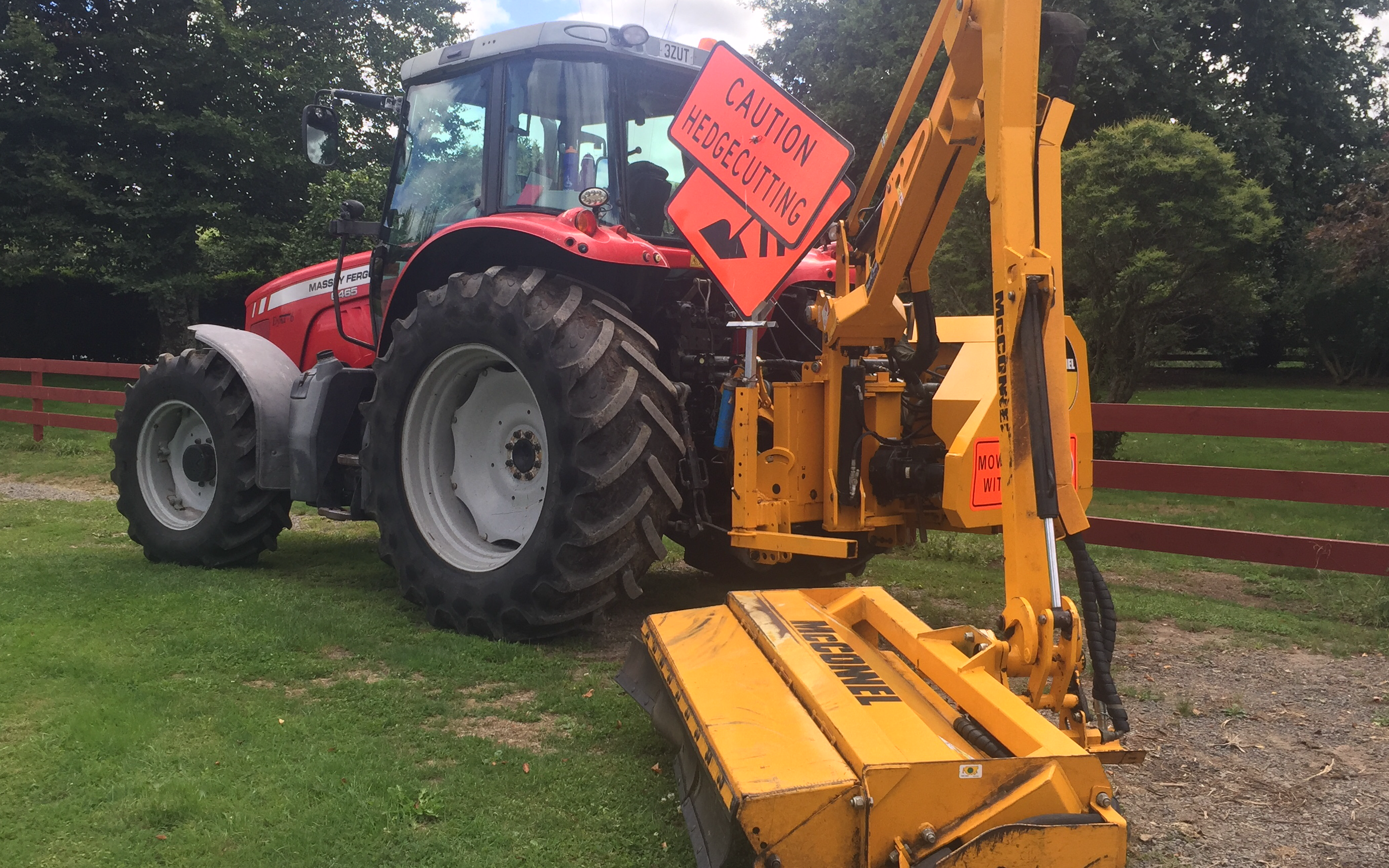 All trimmed up with Hedge cutter/mulcher at Kinleith