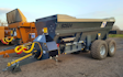 Sw machinery hire ltd with Manure/waste spreader at Lacock, Chippenham